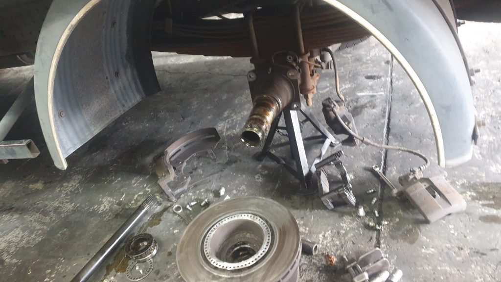 Damaged Rotors And Brake Pads