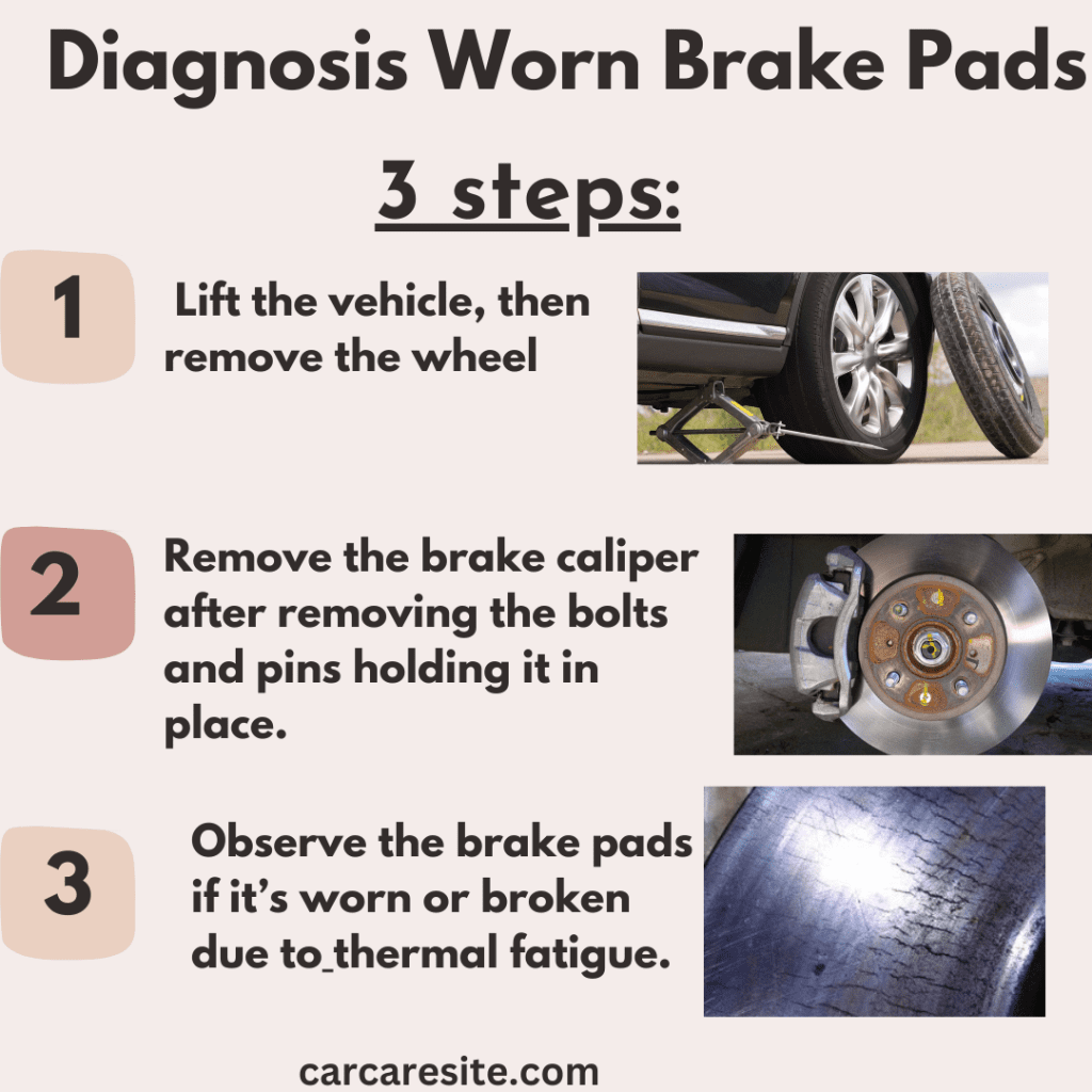 3 steps to diagnosis worn brake pads