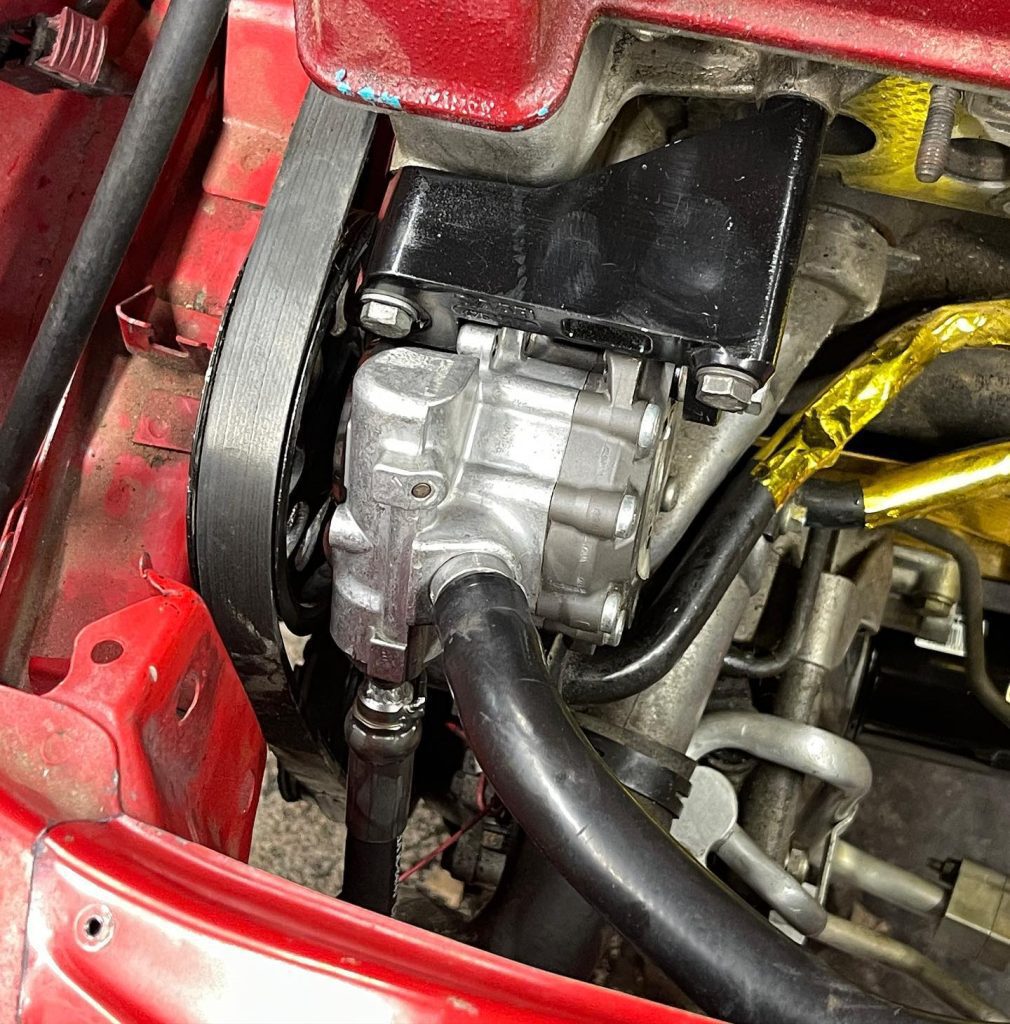 This is a Range Rover power steering pump! issue with power steering pump is a reason for making whirring noise after engine off
