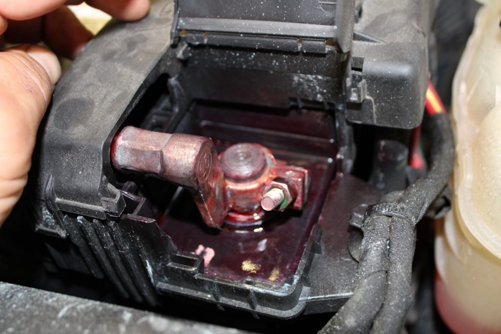 Corroded battery