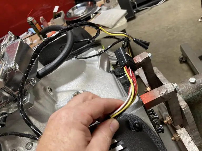 Ground strap is installed on the alternator