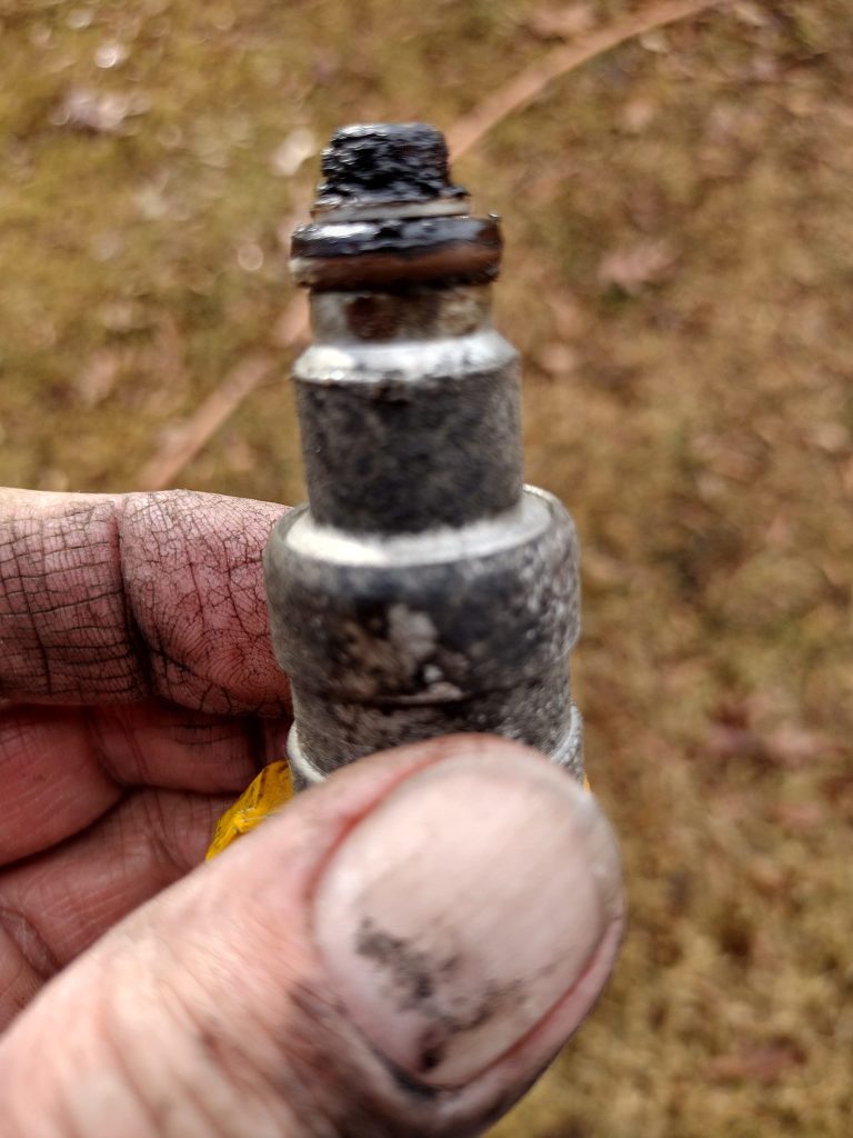 That's a dirty fuel injector. Time to clean 