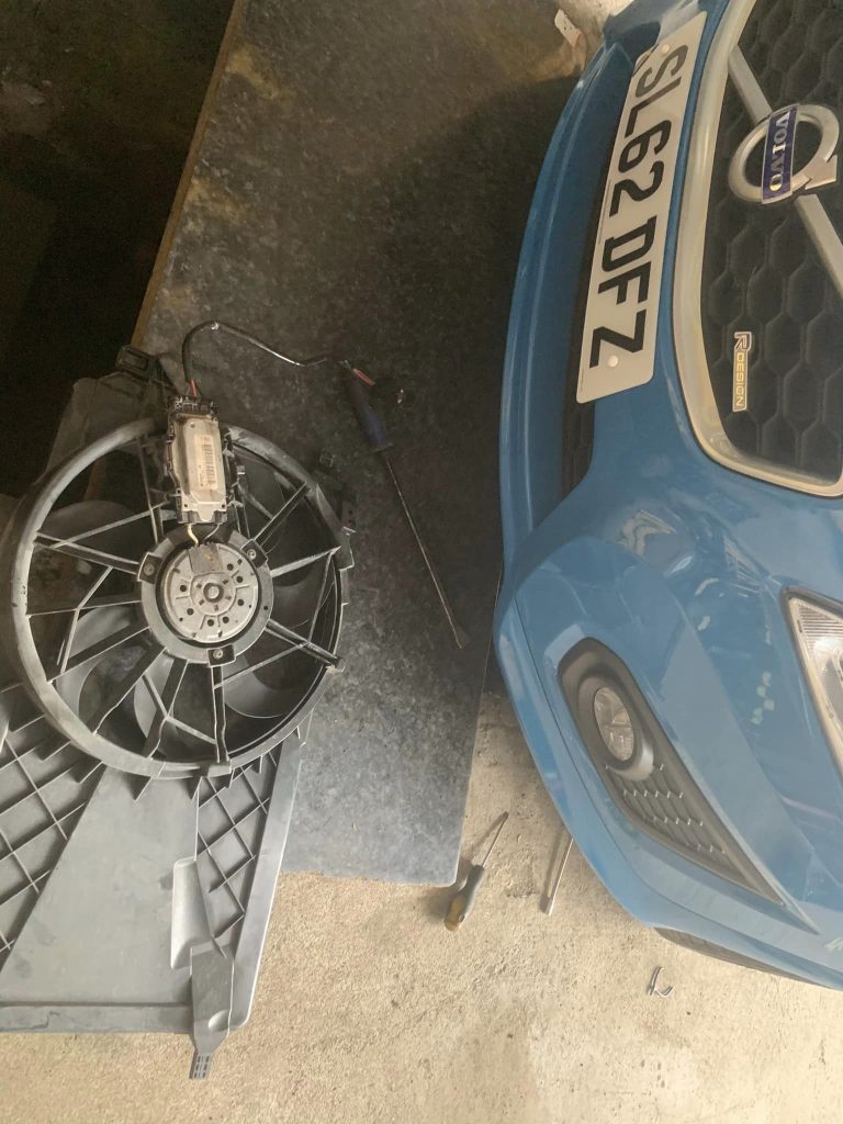 Radiator fan replacement
